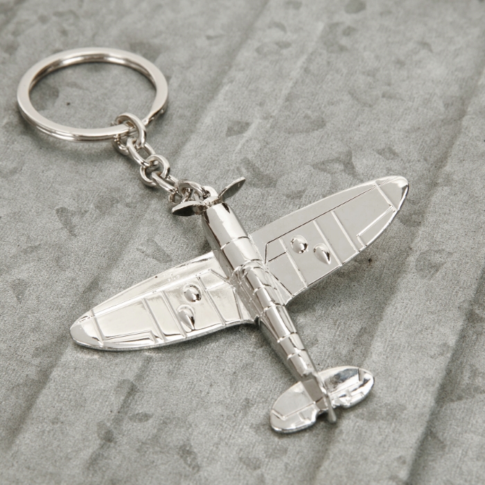 Silver Plated Keyring - Spitfire
