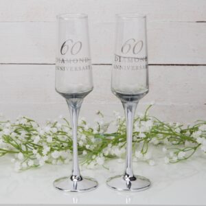 Straight Flute Set of 2 - 60th Anniversary