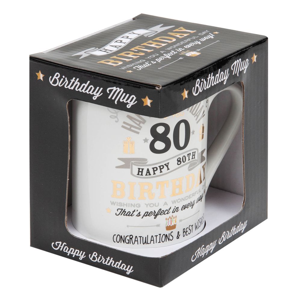 SILVER & GOLD Age BIRTHDAY MUG - Image 10
