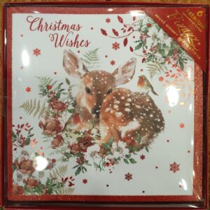 Boxed Christmas Cards - Deer Laying In The Snow